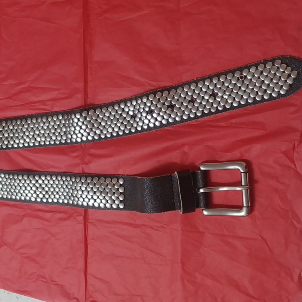 Danier Black and Silver Studded Belt